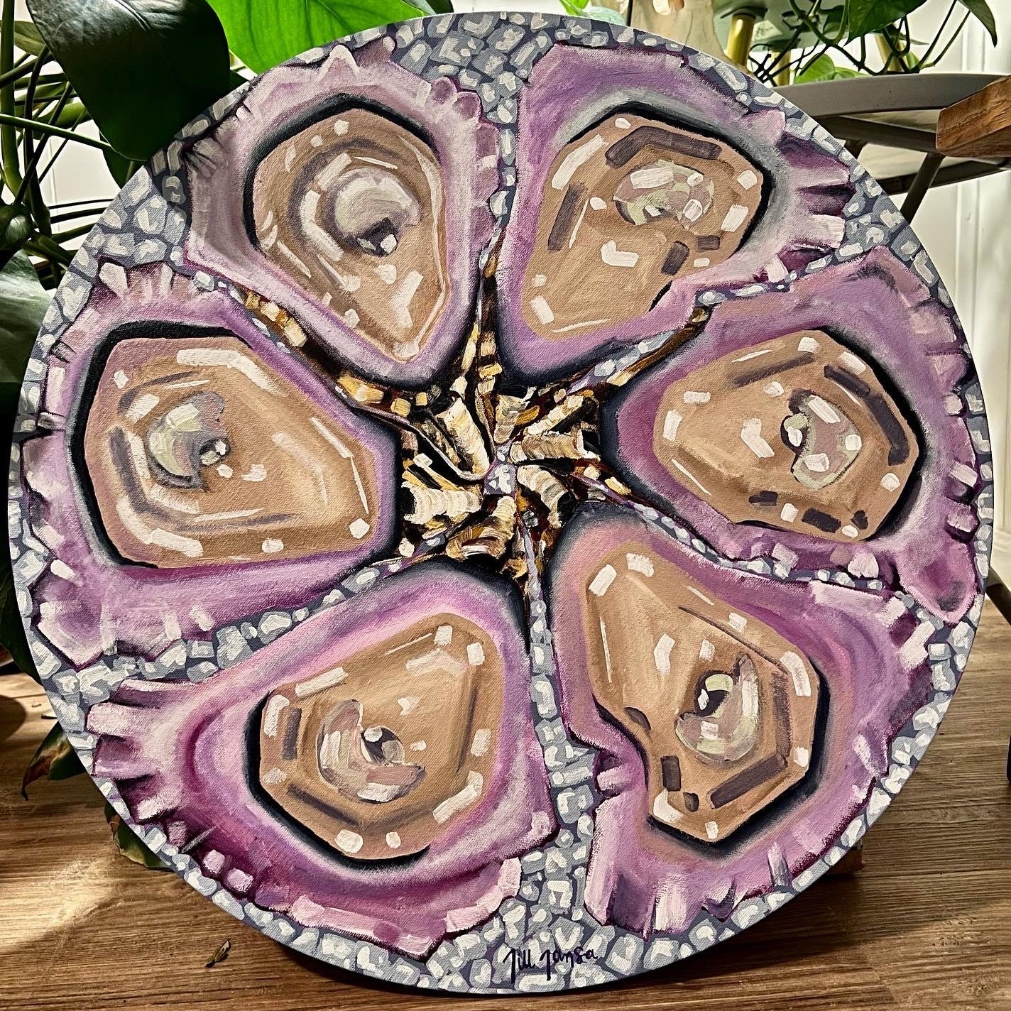 20" Round Oysters On Ice